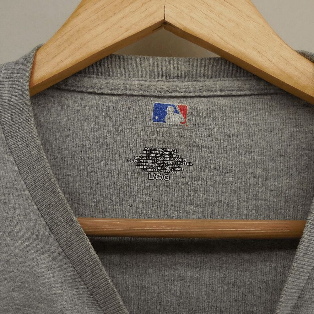Colorado Rockies MLM Long Sleeve Heather Gray T shirt Mens Large Baseball Spring - Picture 4 of 4